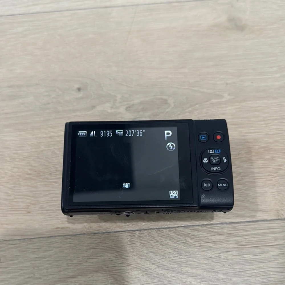 Canon Black Digital Camera Sleek Design Compact